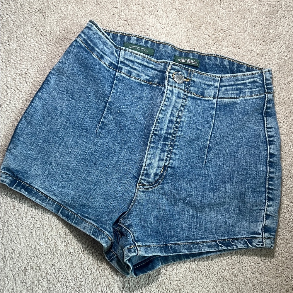 Wild Fabel High-Rise Blue Jean Shorts